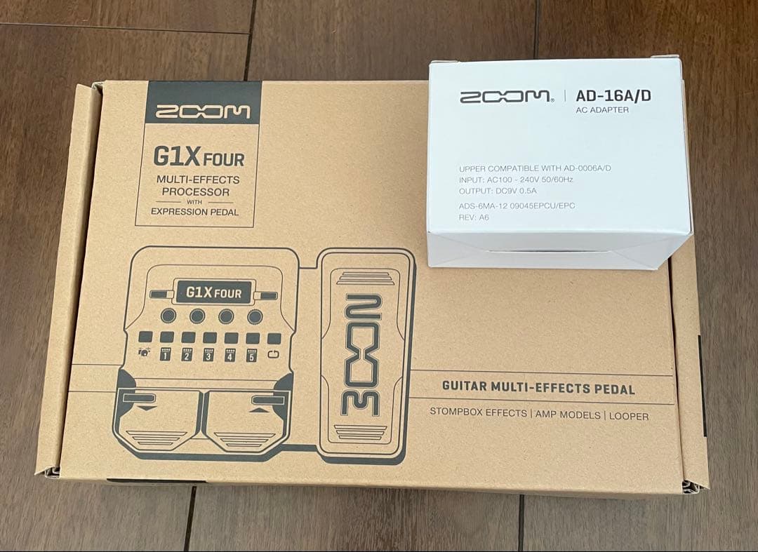 ZOOM G1X FOUR ギターマルチエフェクター AD-16アダプターセット