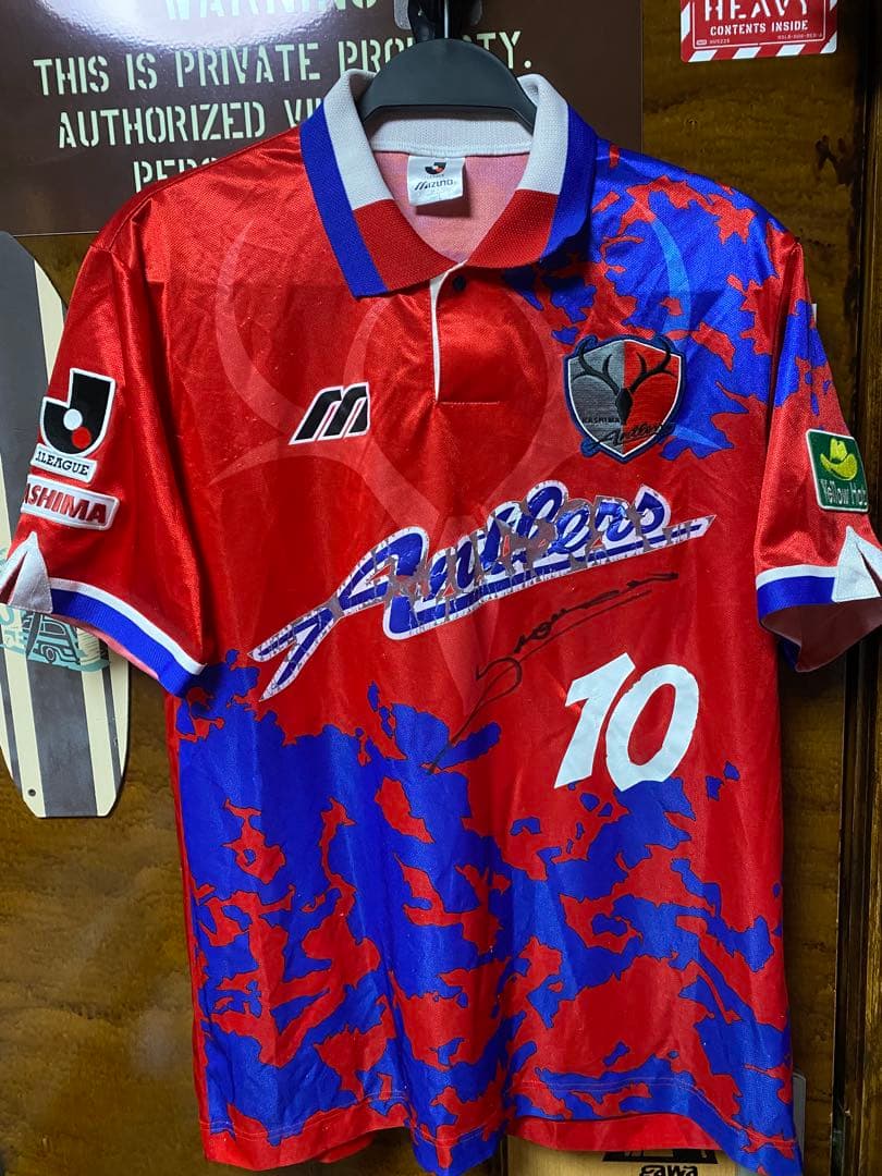 鹿島アントラーズ　レオナルドサイン入りユニフォーム