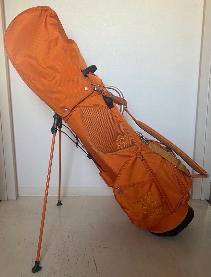 ZOY オレンジ スタンドゴルフバッグ レディース