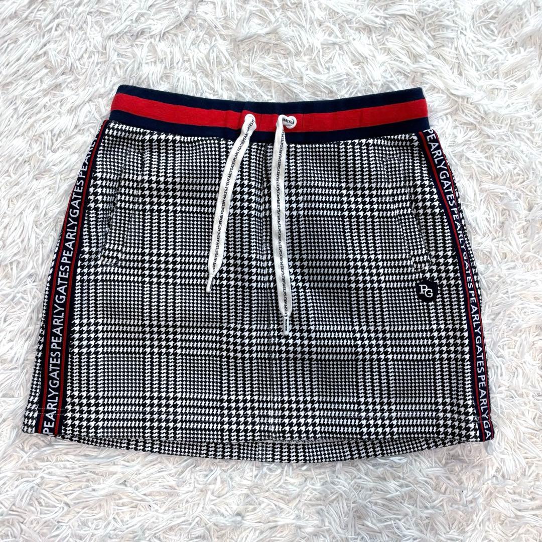 最新作 パーリーゲイツ セットアップ グレンチェック パーカー スカート