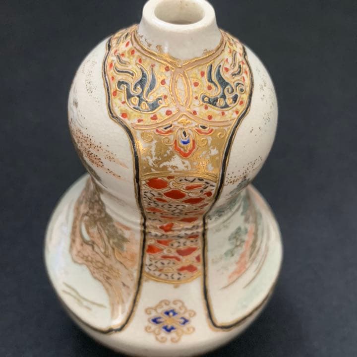 薩摩焼？京焼？京薩摩？　金彩絵付　瓢箪　振出し　茶道具　SATSUMA