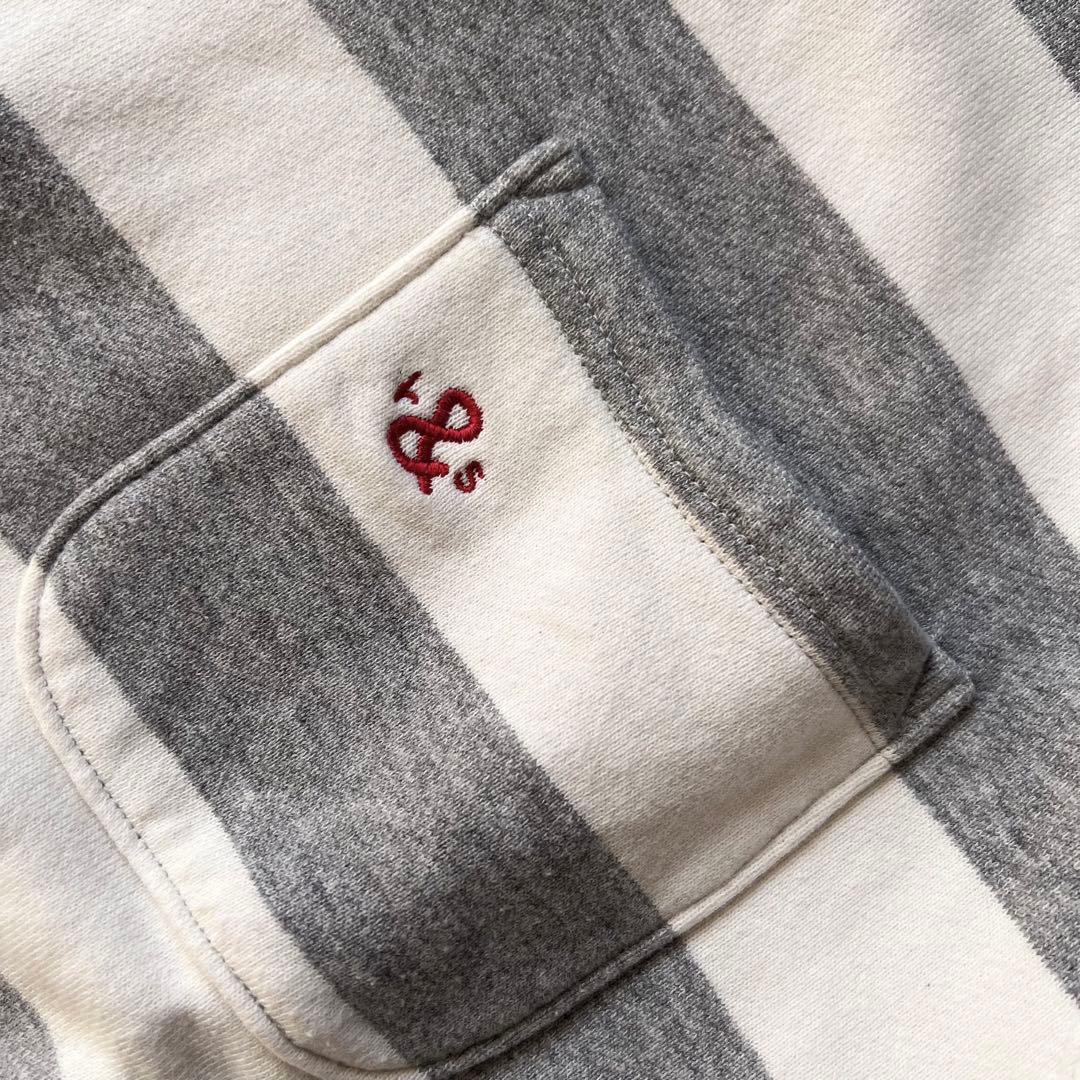 rough&swell ラフアンドスウェル　ボーダー　半袖スウェット　トレーナー