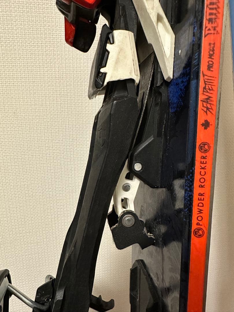 バックカントリー　スキー板　K2 120mm幅・ツアービンディング・シール付