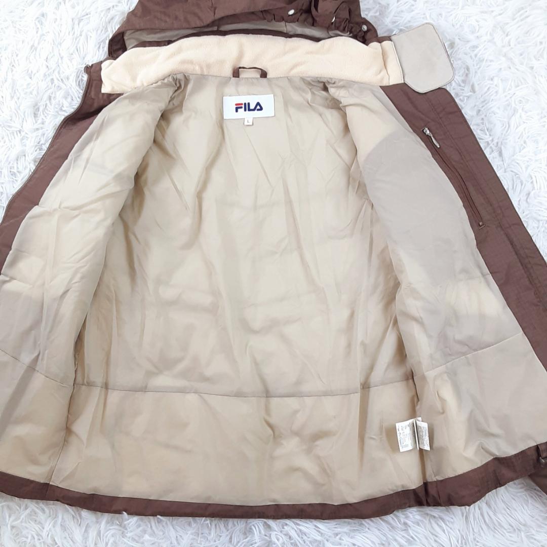 美品◎FILA フィラ スキーウェアセットアップ レディース ブラウン系 防水