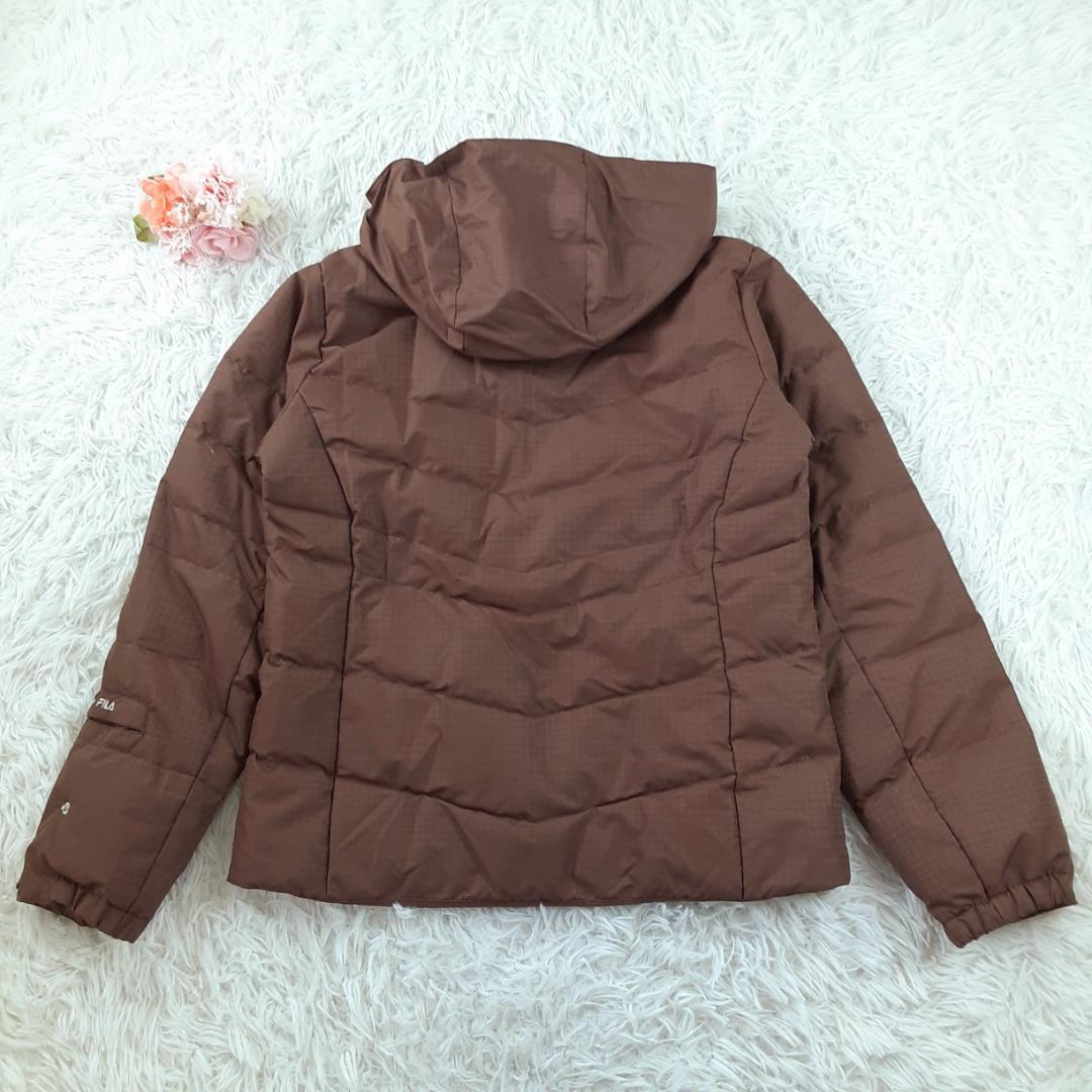美品◎FILA フィラ スキーウェアセットアップ レディース ブラウン系 防水