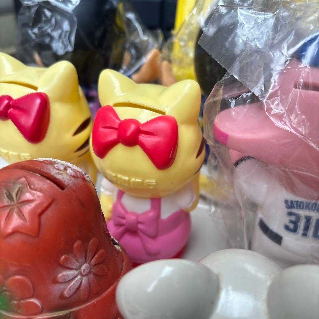 昭和レトロ 希少 レア ソフビ 貯金箱 セット 銀行  JA 12個 セット