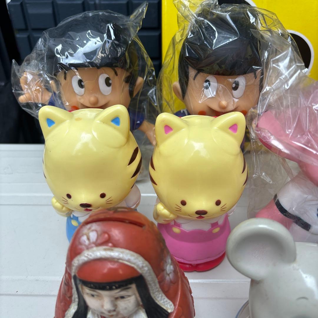 昭和レトロ 希少 レア ソフビ 貯金箱 セット 銀行  JA 12個 セット