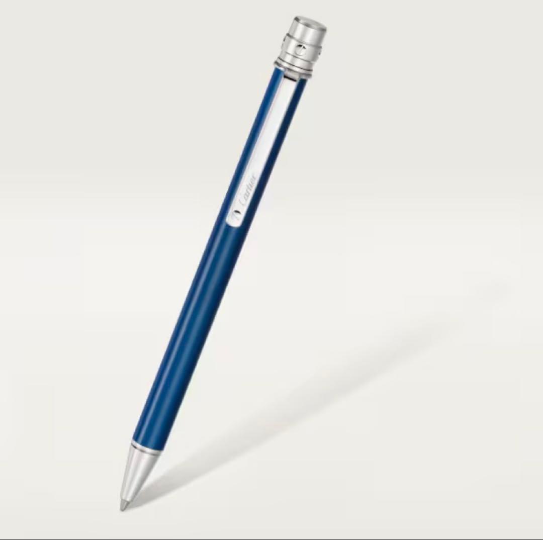 Cartier カルティエ　ボールペンSM（ブルー）　新品　保証書
