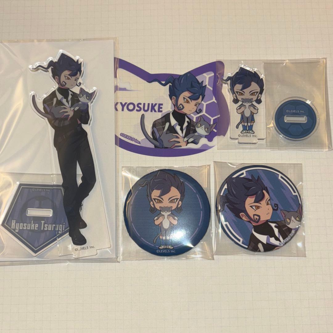 イナズマイレブン 剣城京介 アクリルスタンド 缶バッジ カード まねきねこ