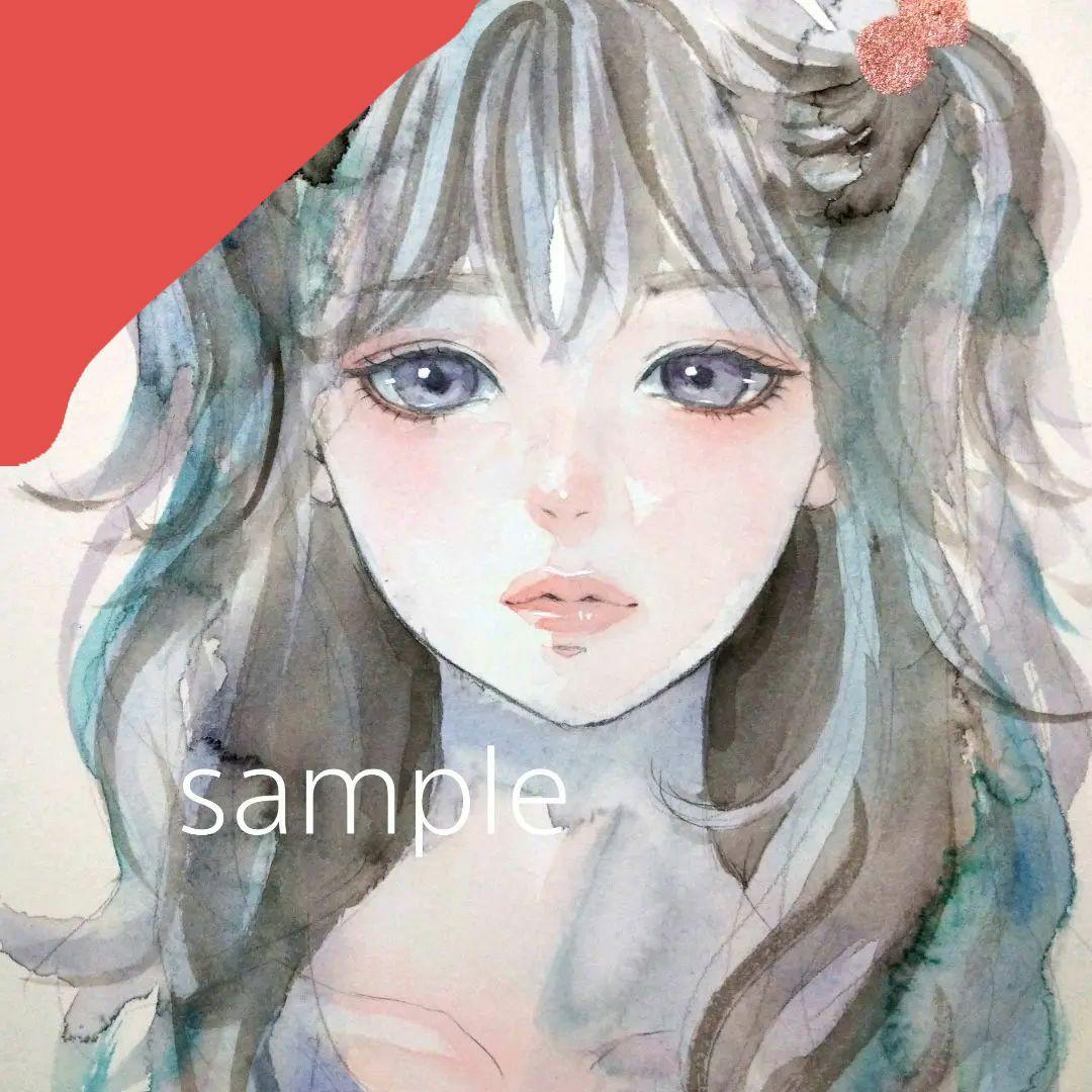 専用　絵画　原画　手描きイラスト　ドローイング　女の子　美人画