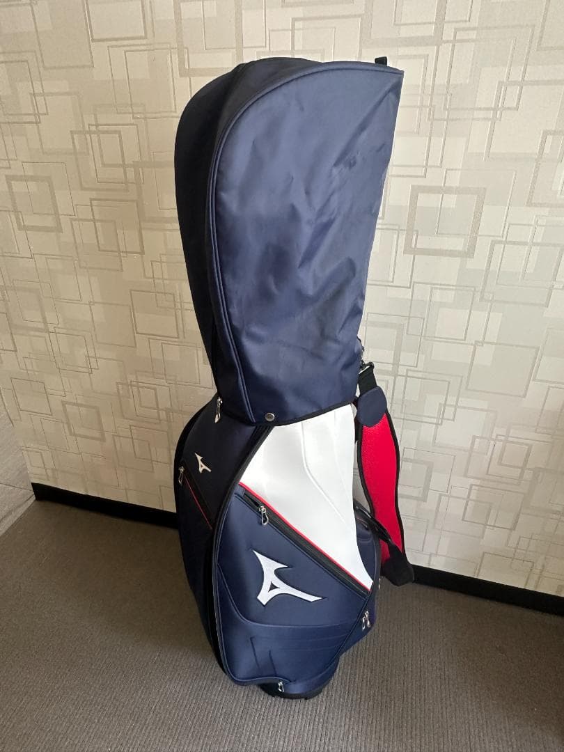 Mizuno ゴルフバッグ ネイビー/ホワイト/レッド
