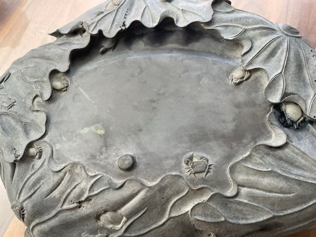 中国硯　端渓硯　6.1kg 彫刻