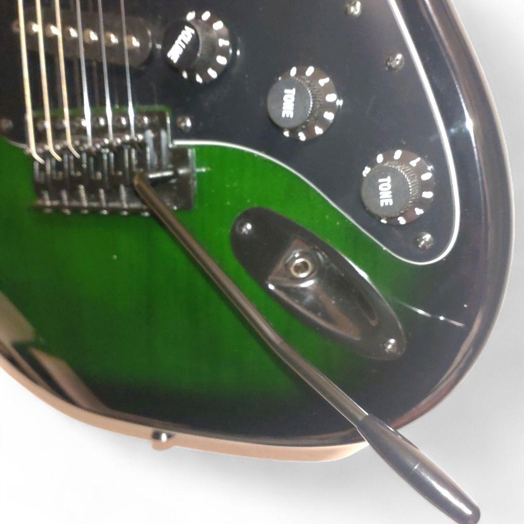 極美　SELDER　ST-16　エレキギター　ストラト　グリーン サンバースト