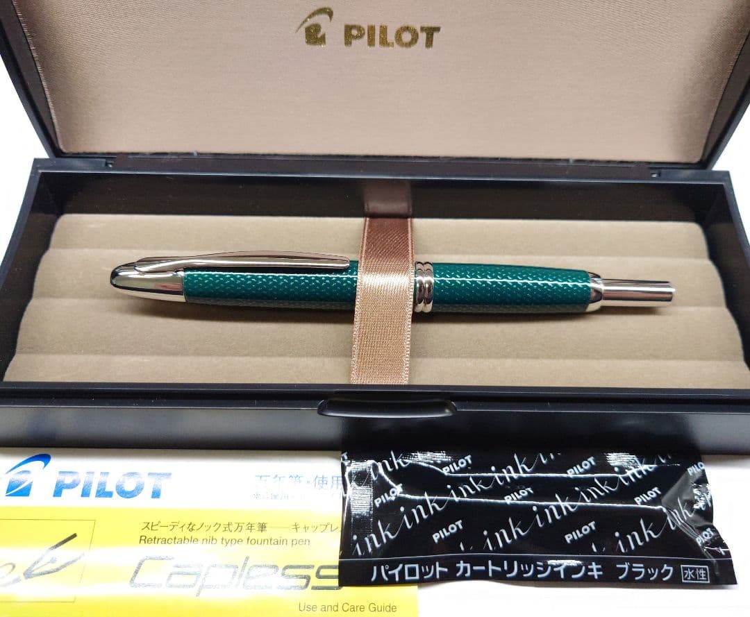 PILOT キャップレス 絣 万年筆 18K 廃番
