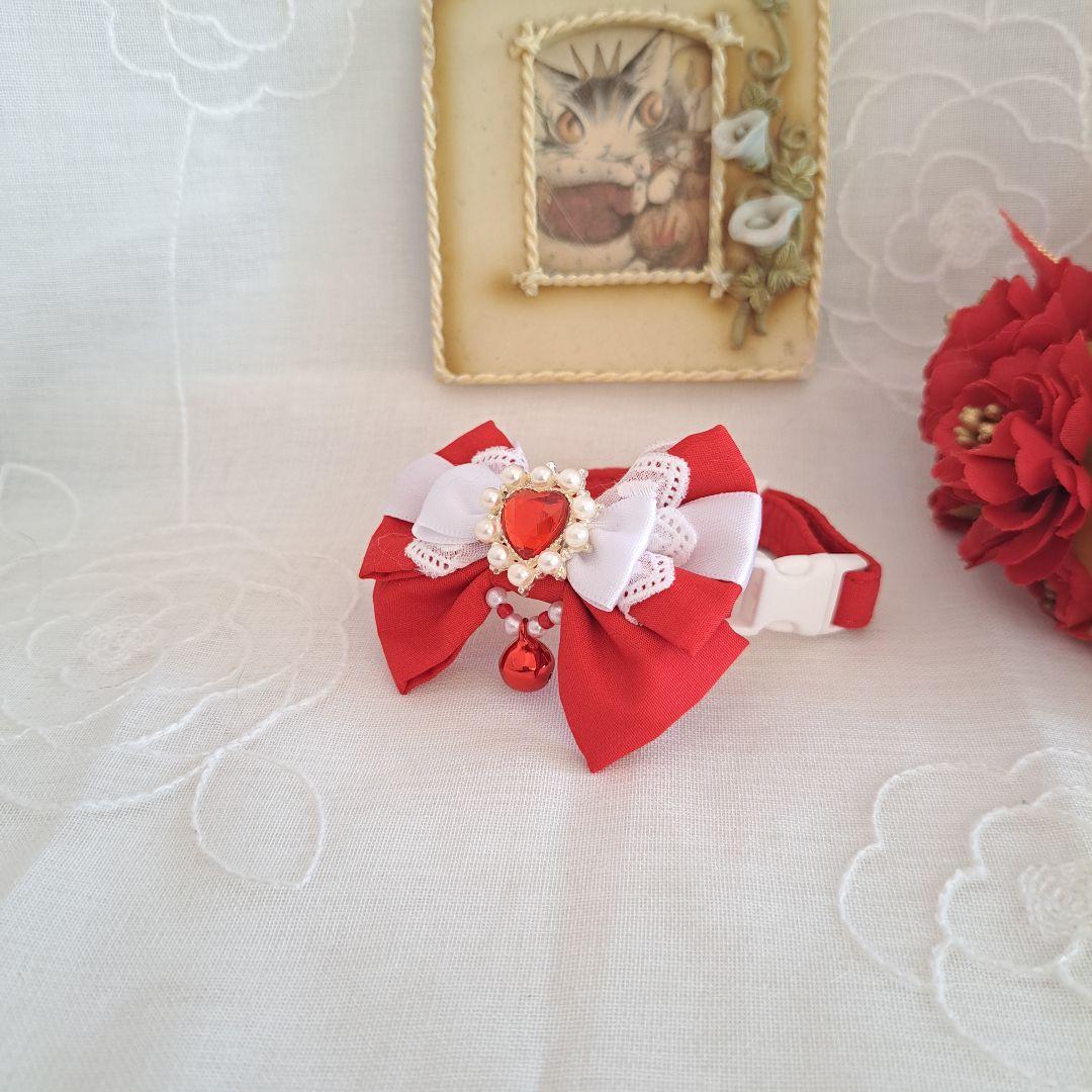 バレンタインBOX(赤)わんちゃん猫ちゃん用首輪