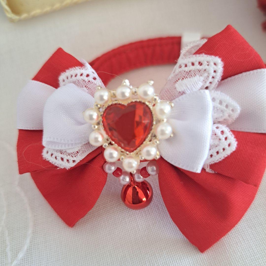 バレンタインBOX(赤)わんちゃん猫ちゃん用首輪