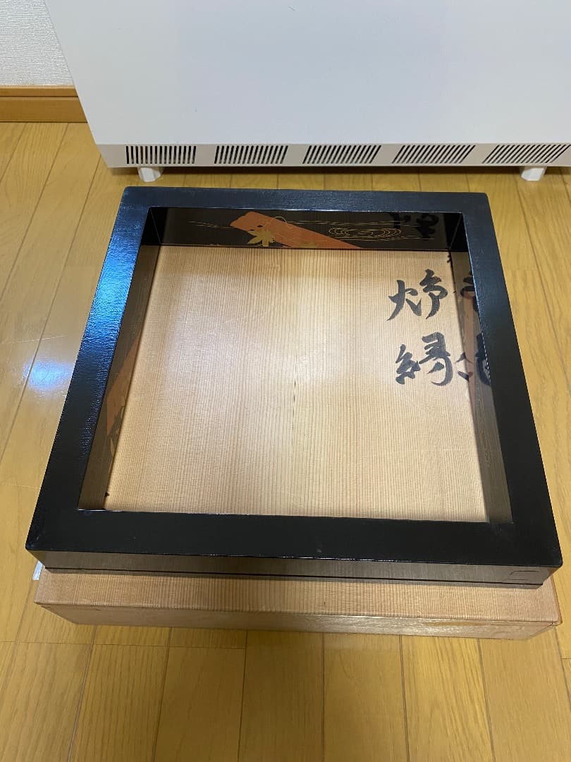 ¥49.800からお値下げ中 塗師 ・蒔絵師　道場宗廣造　花筏蒔絵　炉縁