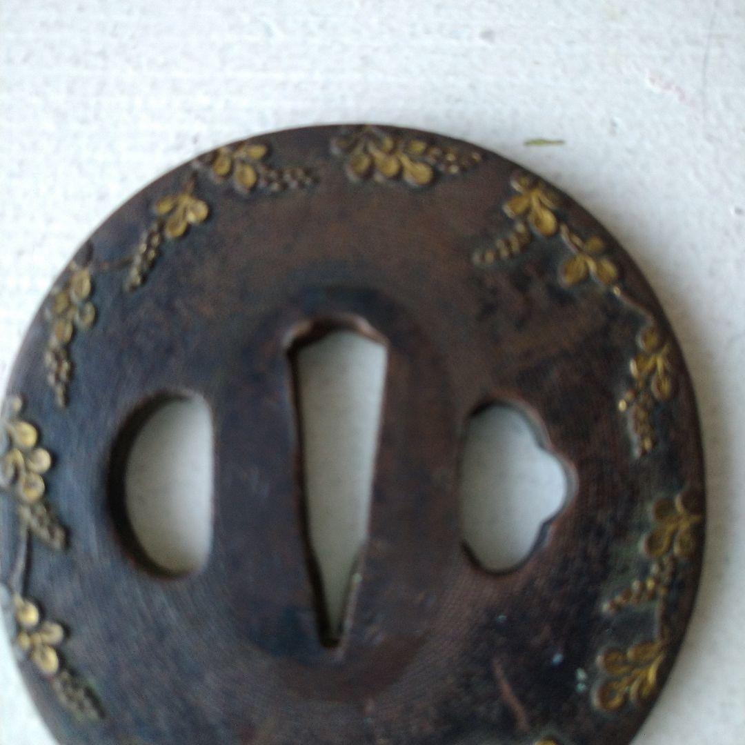 花装飾 鍔(つば) 金属製 円形