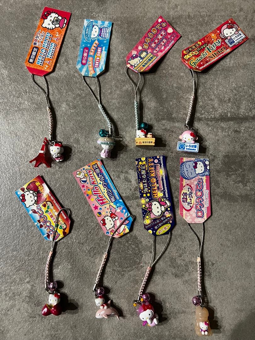 ご当地キティ ストラップ 45点 まとめ売り　平成レトロ／2000年代／海外限定