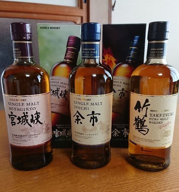ニッカ 竹鶴・余市・宮城峡・シングルモルト余市限定 6本セット
