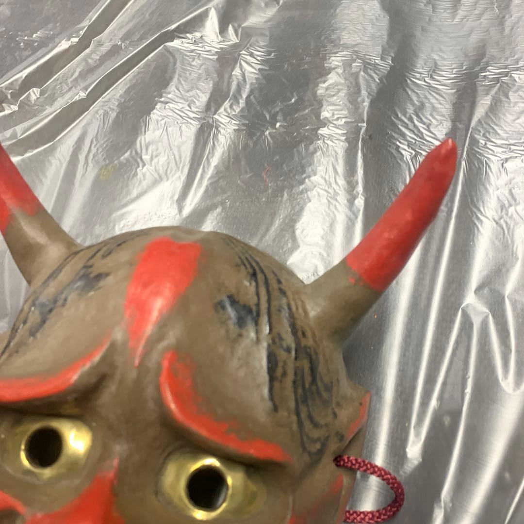 希少 美品 古い御面セット　鬼の面　天狗の面　般若 陶器 骨董品 日本伝統