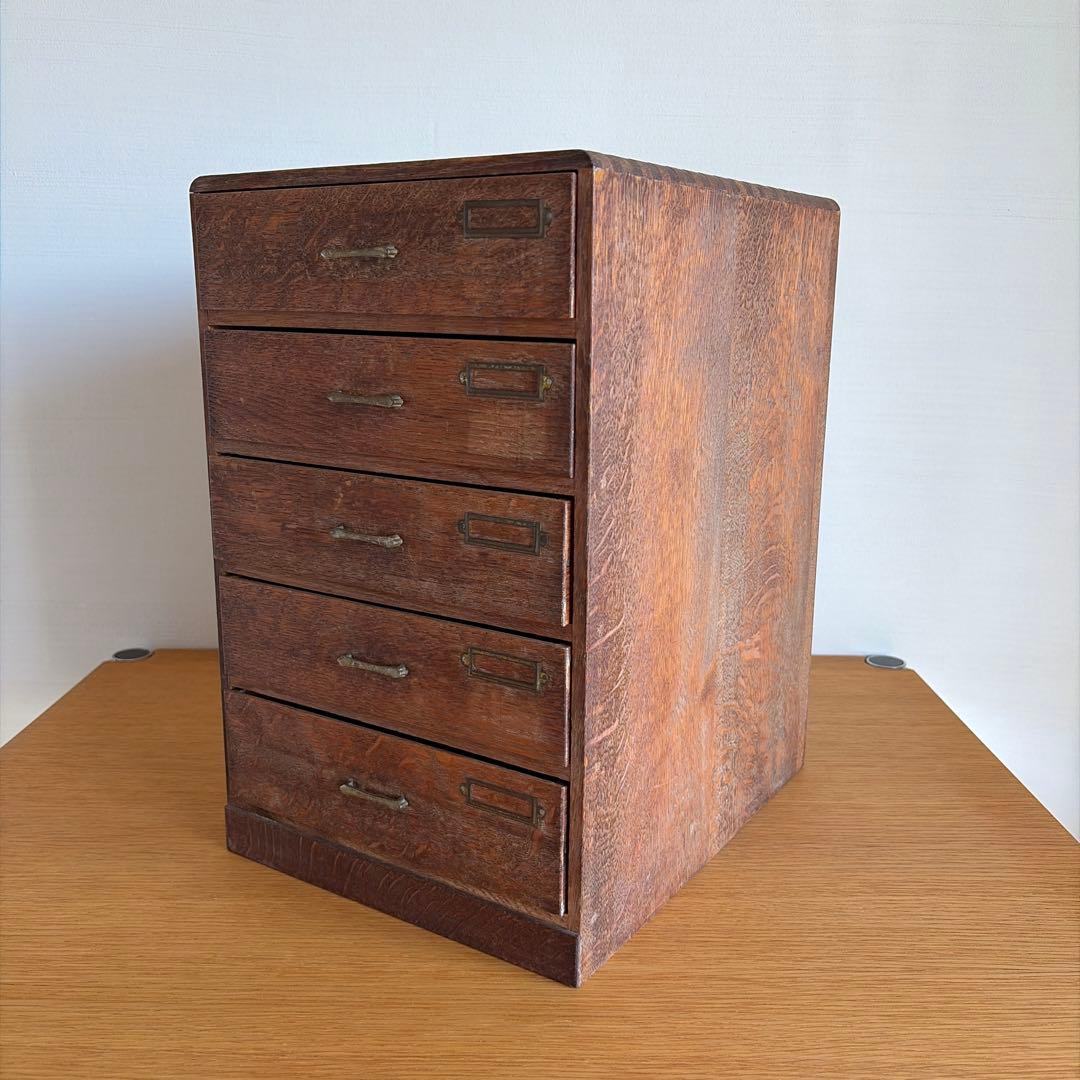 古道具　アンティーク　5段引き出し