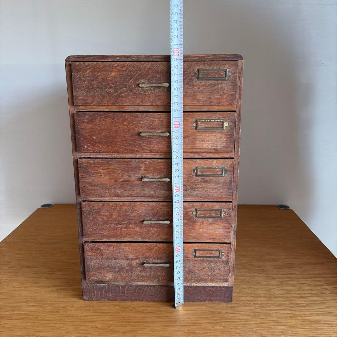 古道具　アンティーク　5段引き出し