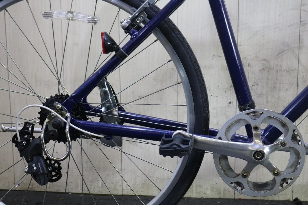 あさひ製WEEKEND アルミ 26型 シマノ7速 440mm BLUE クロス