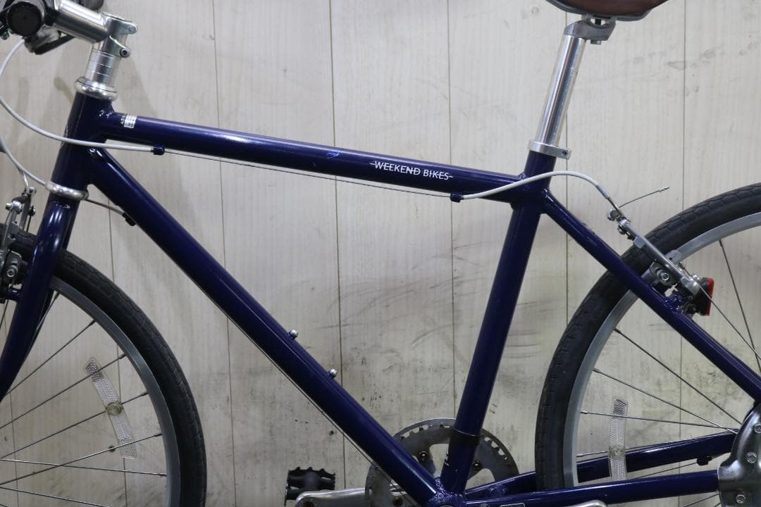 あさひ製WEEKEND アルミ 26型 シマノ7速 440mm BLUE クロス