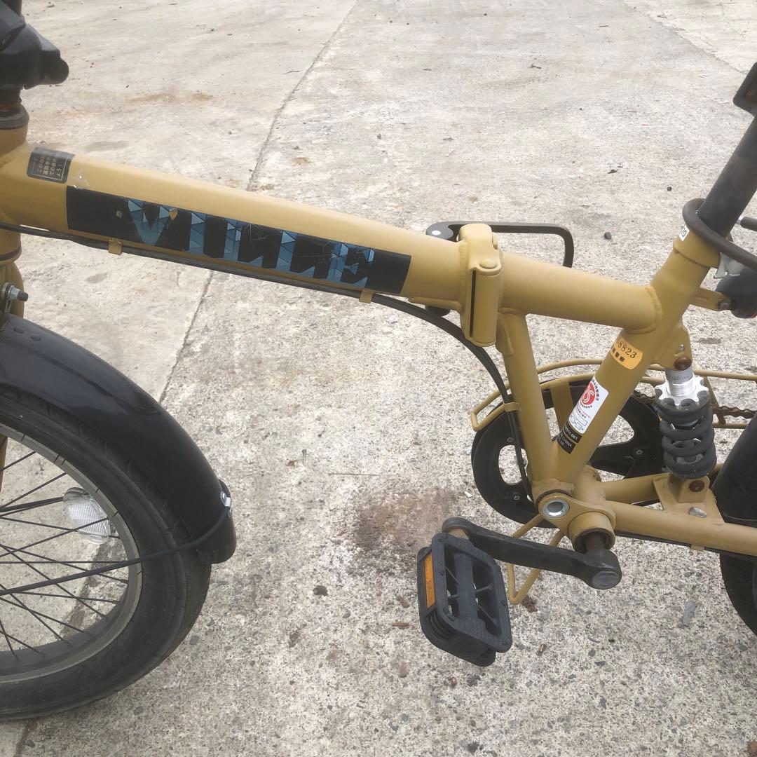 ville ヴィレ 極太タイヤ シマノ6速 りヤサス付き 折り畳み自転車