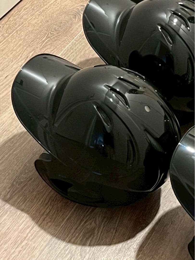 ミズノ 軟式ヘルメット7点 両耳 美品 3点程未使用あり ブラック