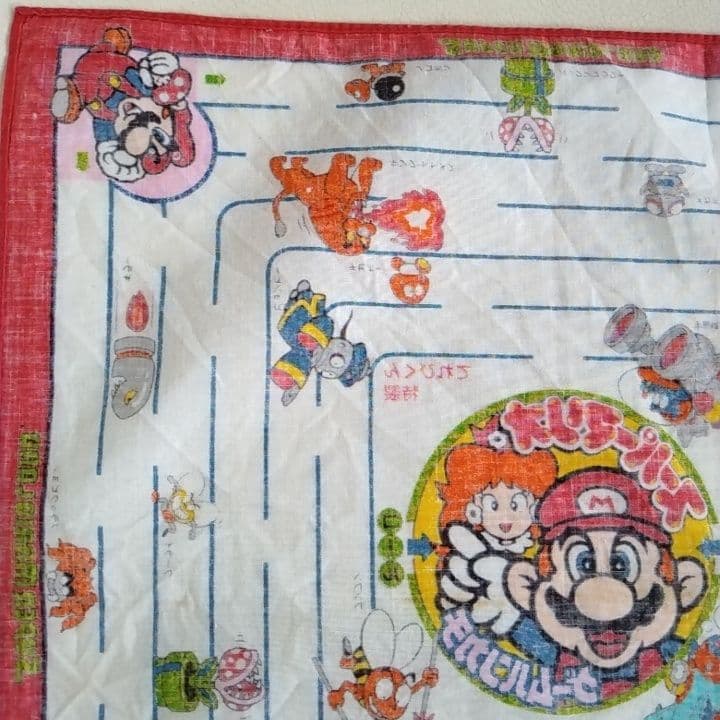 スーパーマリオ ハンカチ　マリオ　スーパーマリオブラザーズ