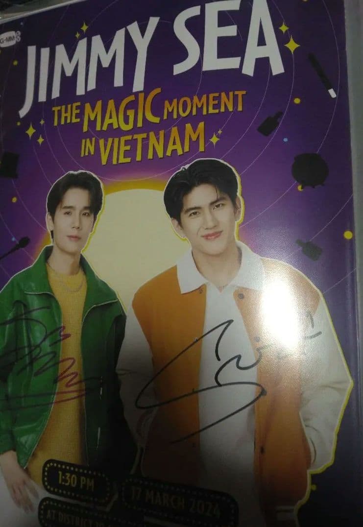 JIMMY SEA magic moment ベトナム　ポスター サイン入り