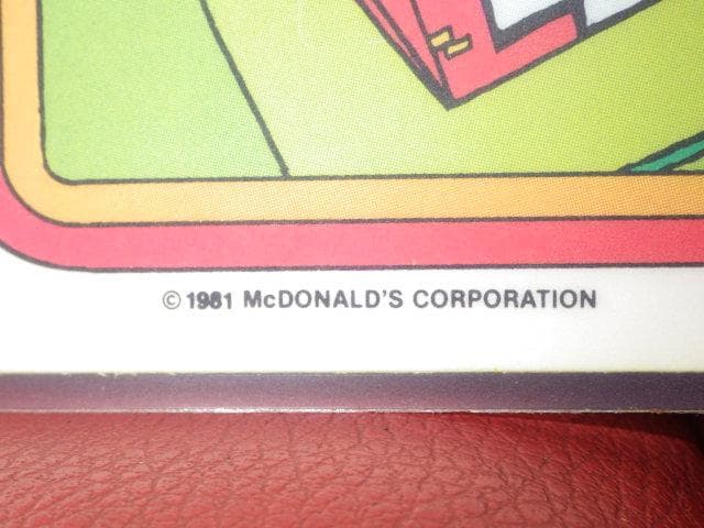 80’S★McDonald's★壁掛け★ポスター★39★ビンテージ★マクドナルド