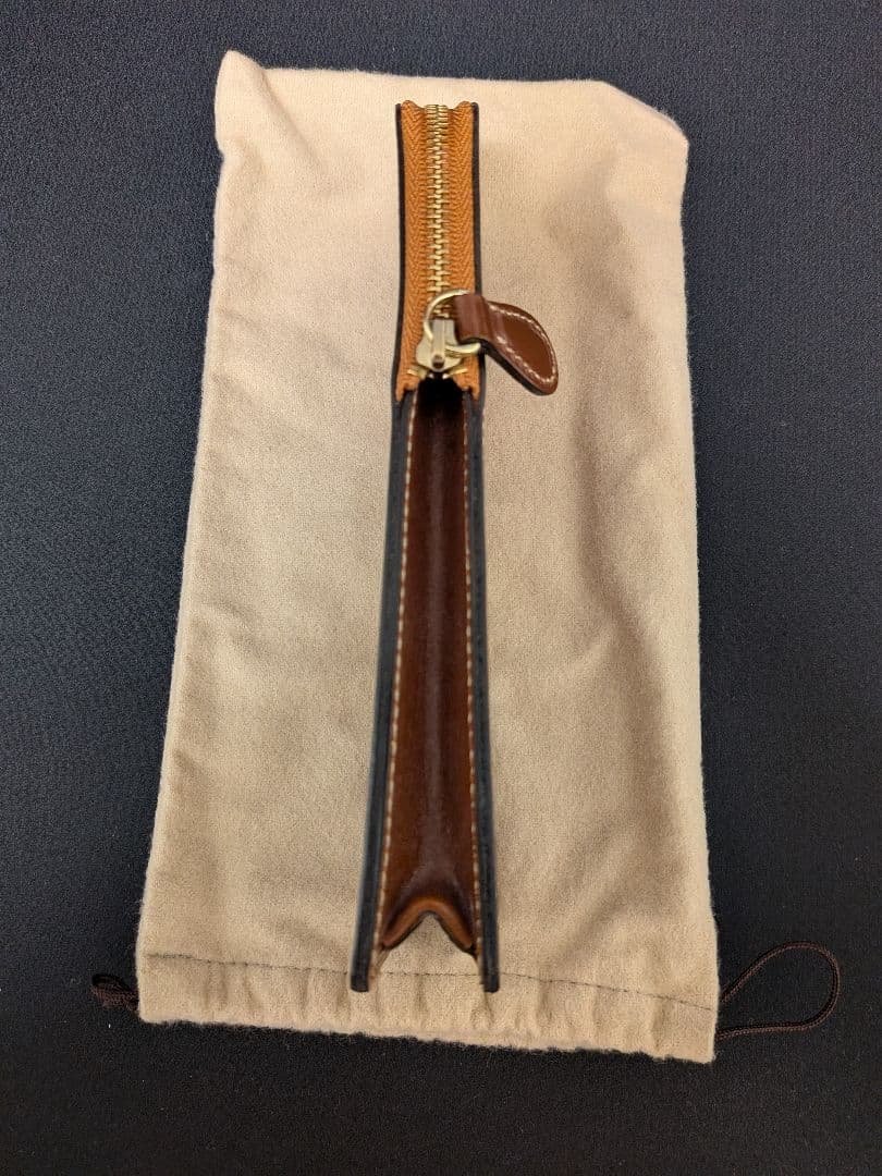 GANZO ガンゾーレザー ブライドルレザーカジュアルペンケース/レザーブラウン