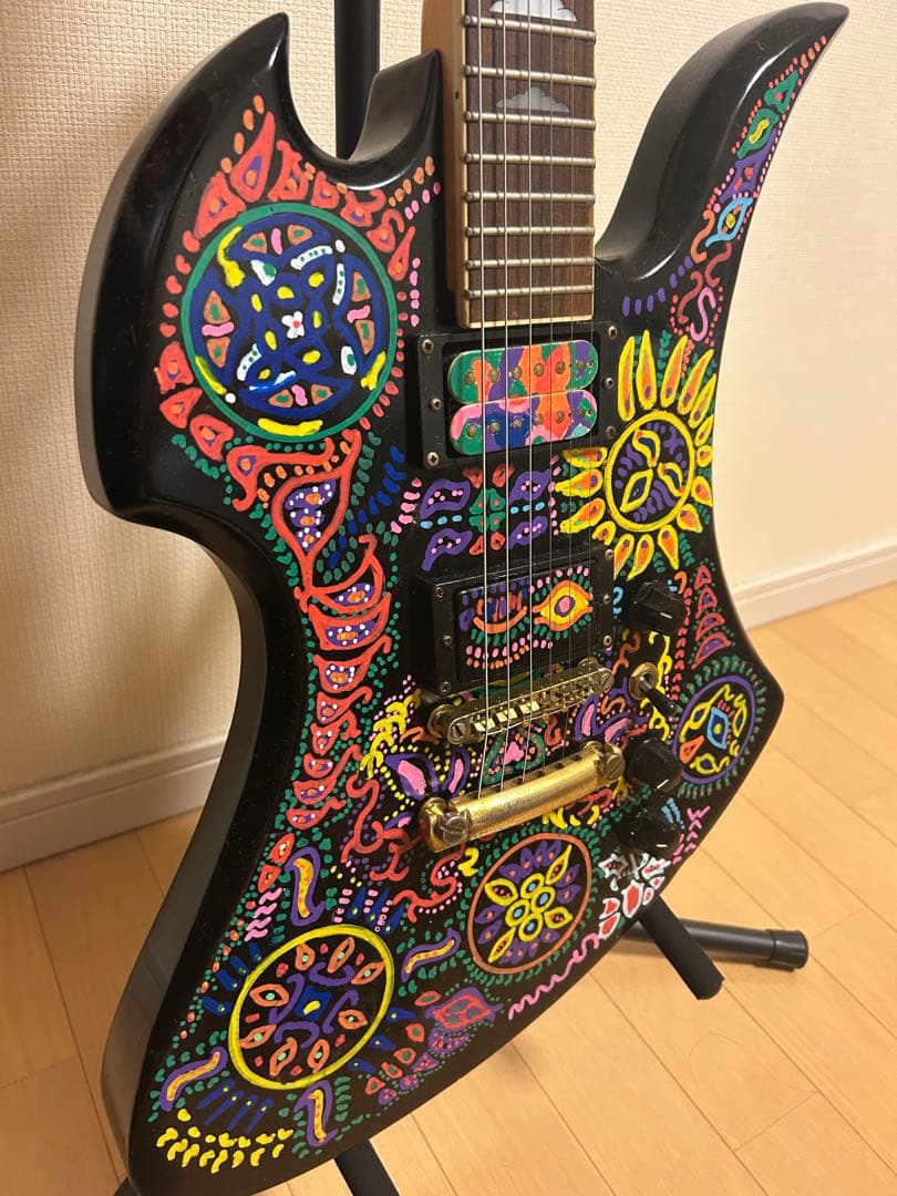最終価格‼️モッキンバード モデル　サイケペイントギター　hide
