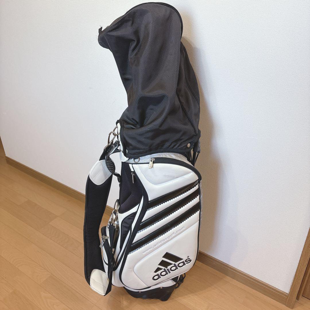 K376 adidas スタンドキャディバック 白黒
