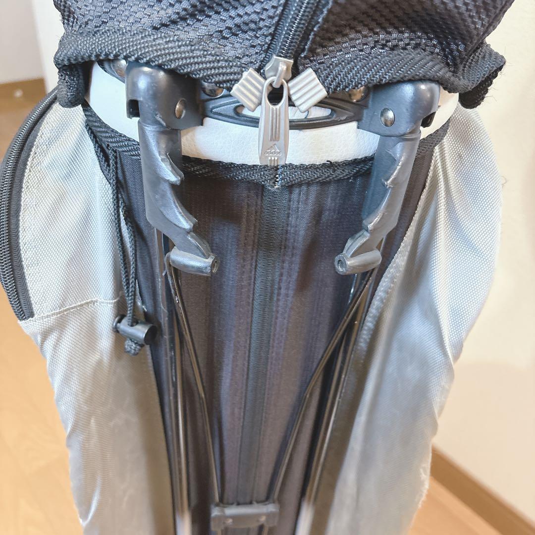 K376 adidas スタンドキャディバック 白黒