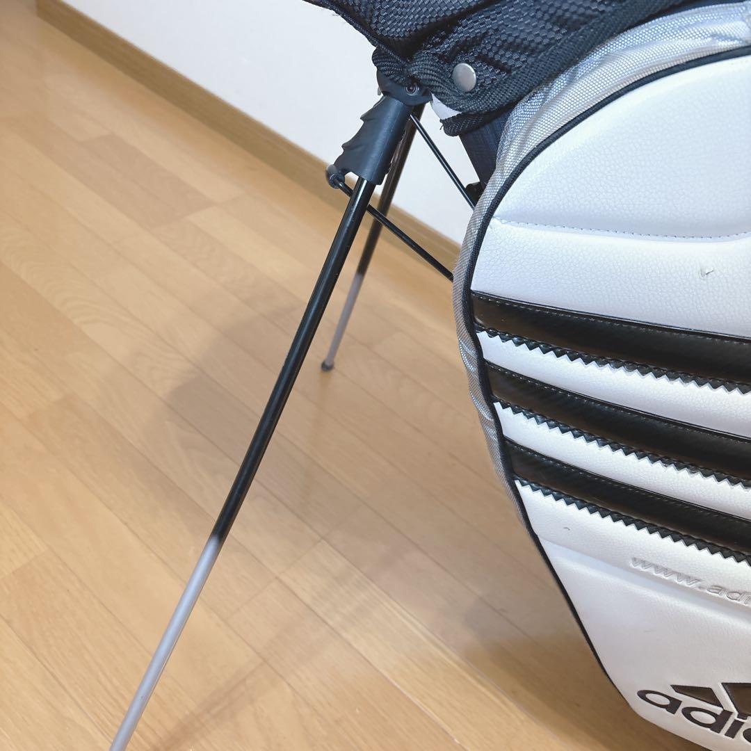 K376 adidas スタンドキャディバック 白黒