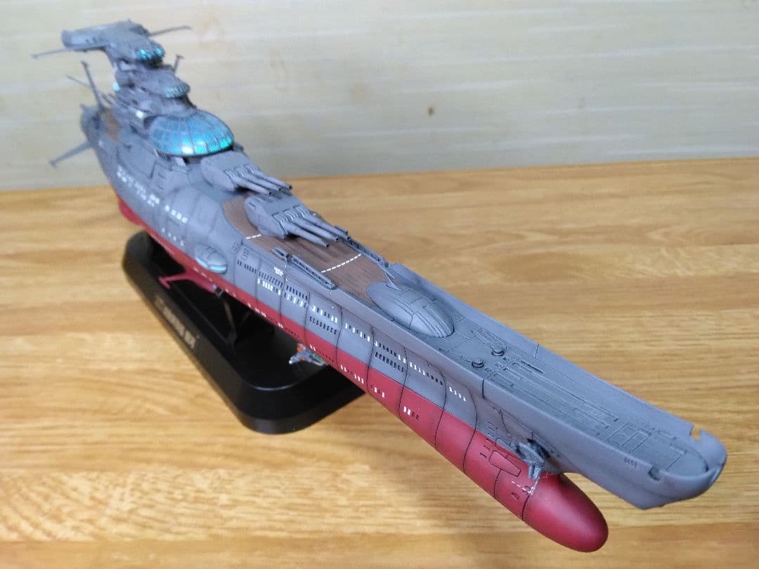 宇宙戦艦ヤマト1/1000波動実験艦GINGA3199艦橋LED付き全塗装完成品