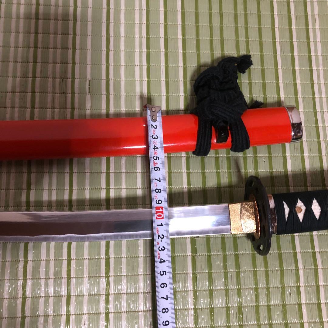 模造刀　模擬刀　武士　侍　伝統工芸　剣　ソード小太刀　鞘　鍔　大衆演劇　赤　朱色