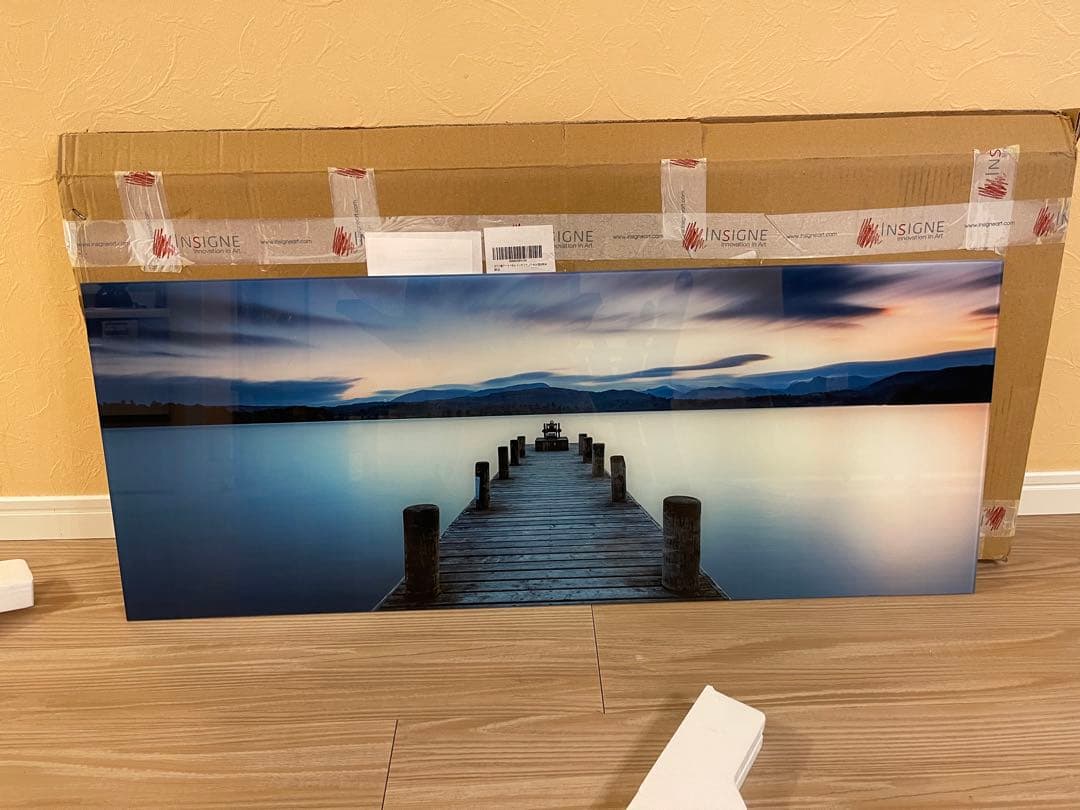 新品　ガラス壁掛け　アートパネル ポスター　アートフレーム 自然風景　橋絵画