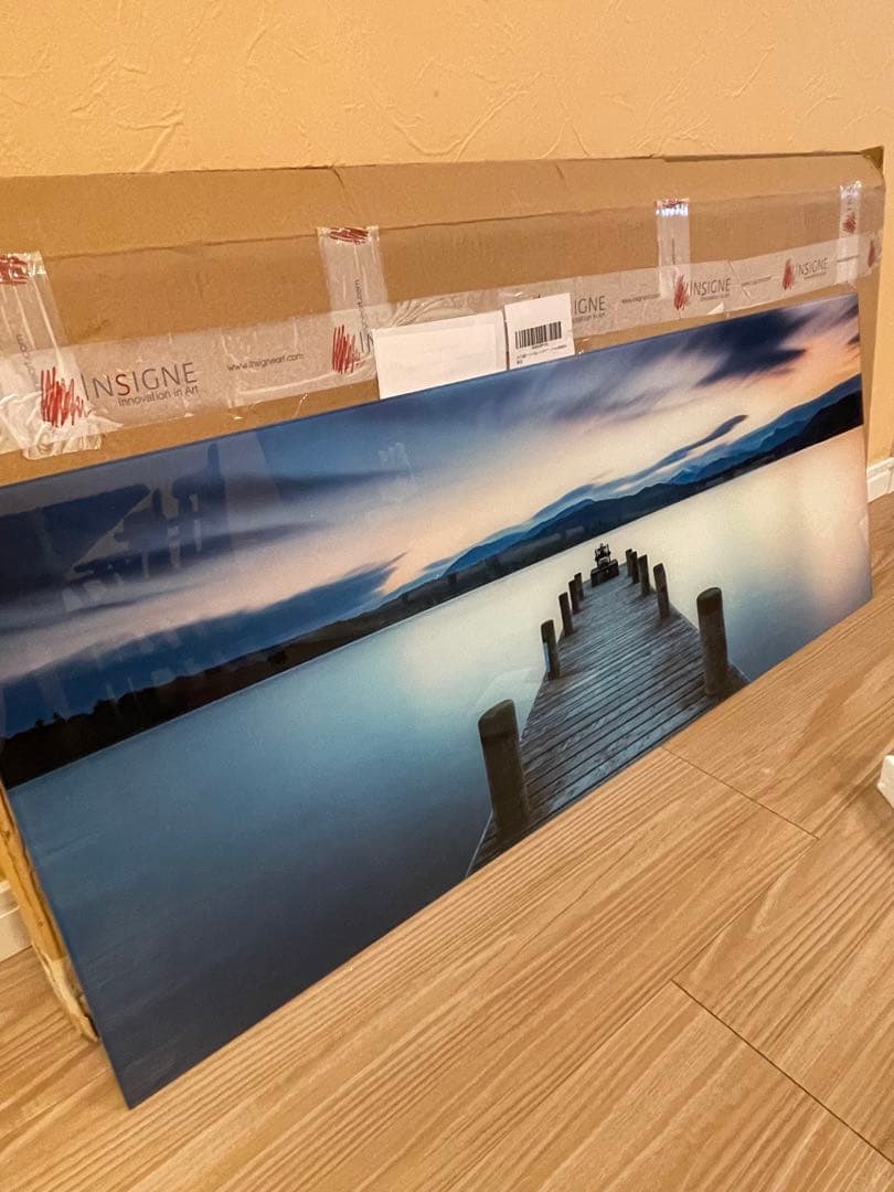 新品　ガラス壁掛け　アートパネル ポスター　アートフレーム 自然風景　橋絵画