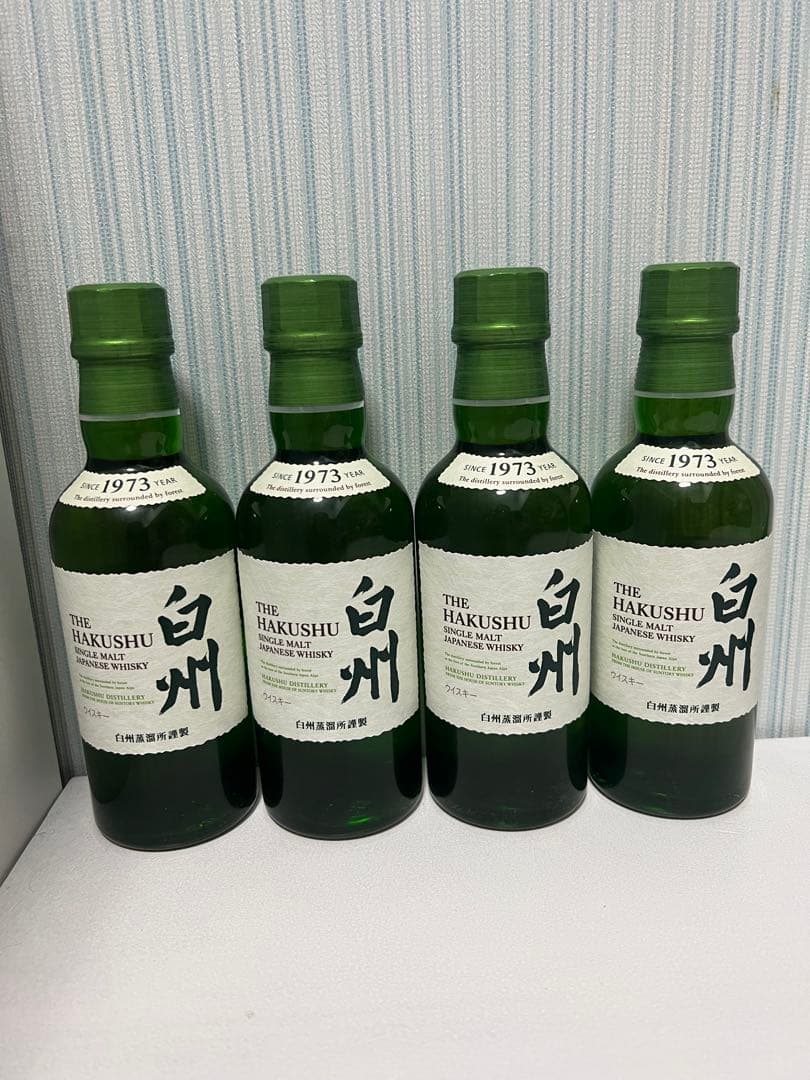 サントリーシングルモルトウイスキー 白州 180ml 4本セット