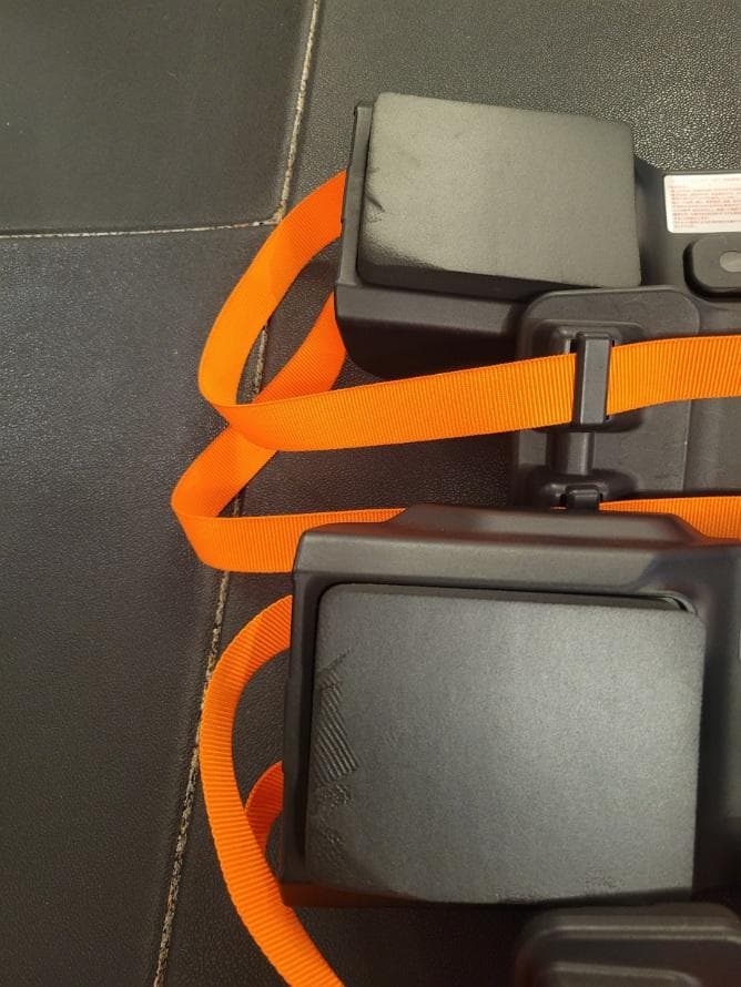 RealLine 　コア②　トレーニング・パワーベルト ブラック/オレンジ