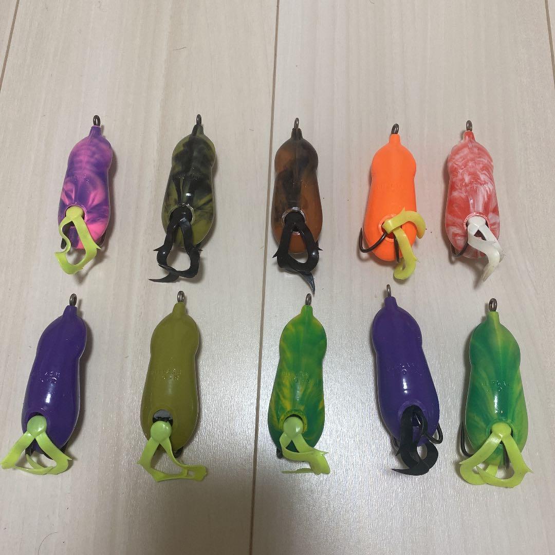 雷魚用フロッグウィップラッシュファクトリーFOR10個