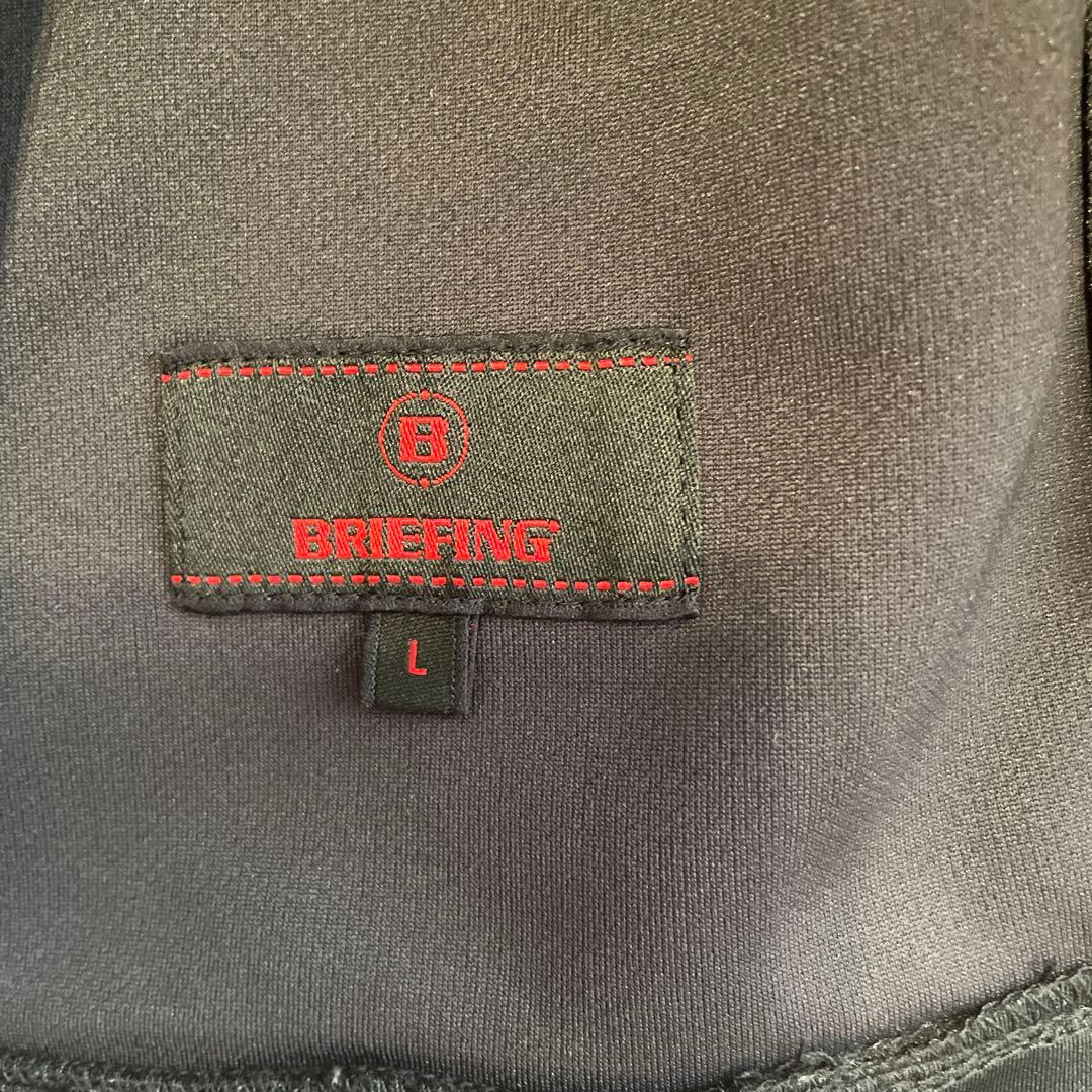 BRIEFINGブリーフィング フード付きパーカー ブラック Lサイズ