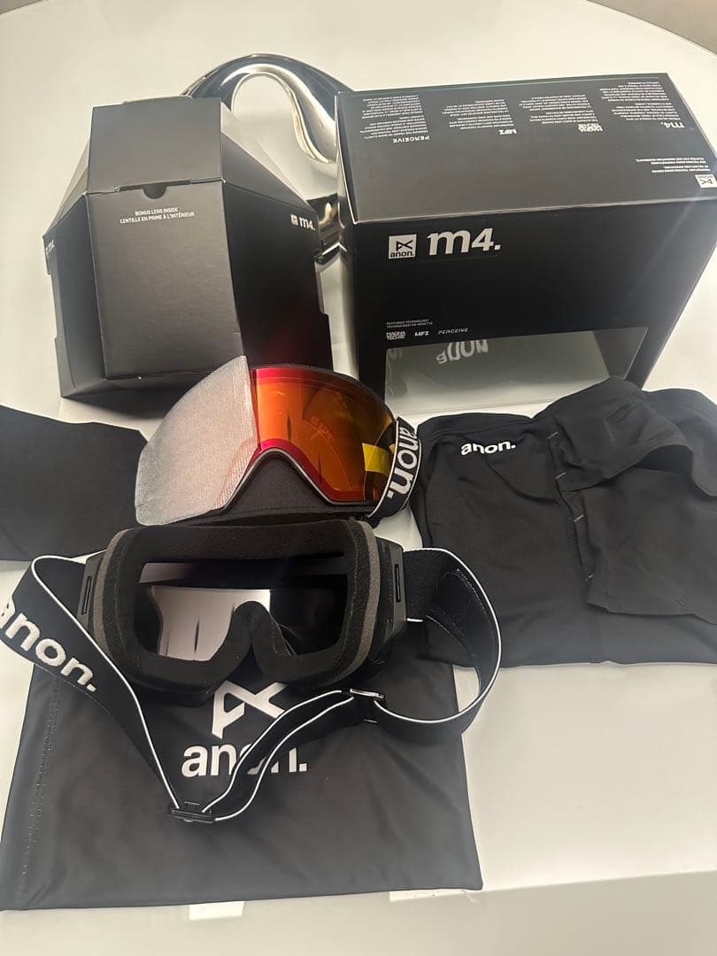 24-25 anonM4 ゴーグル　Sunny Red 美品