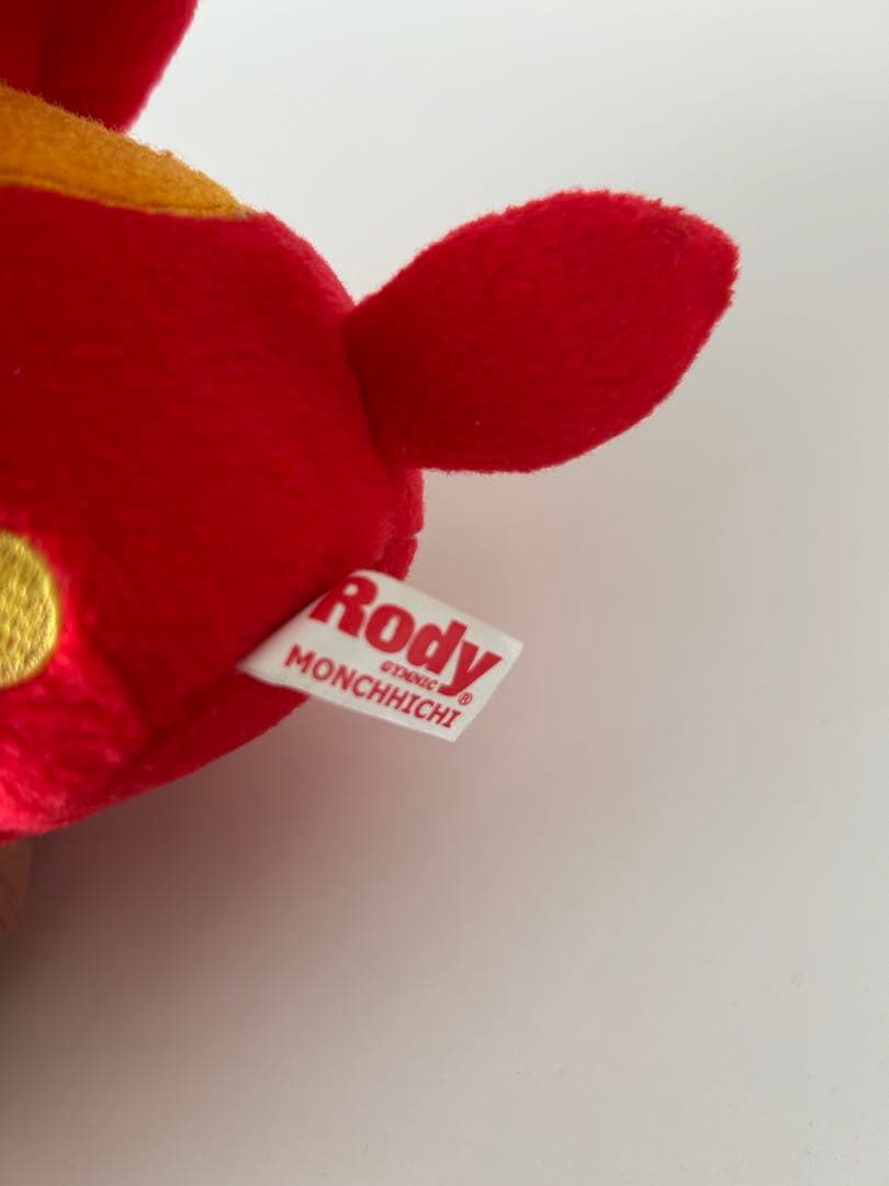 ロディ×モンチッチ コラボ　レッドRody&Monchhichi ぬいぐるみ