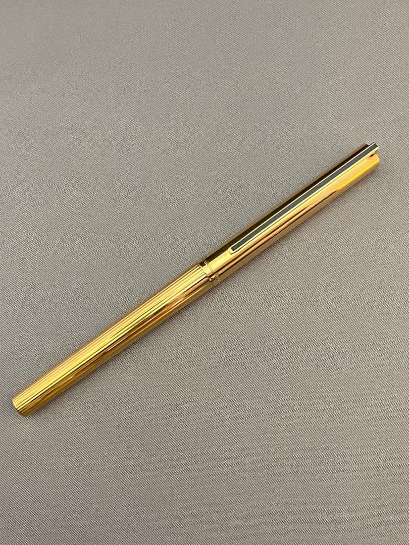 エス・ティデュポン S.TDupont ボールぺン 純銀ケースゴールド仕上げ